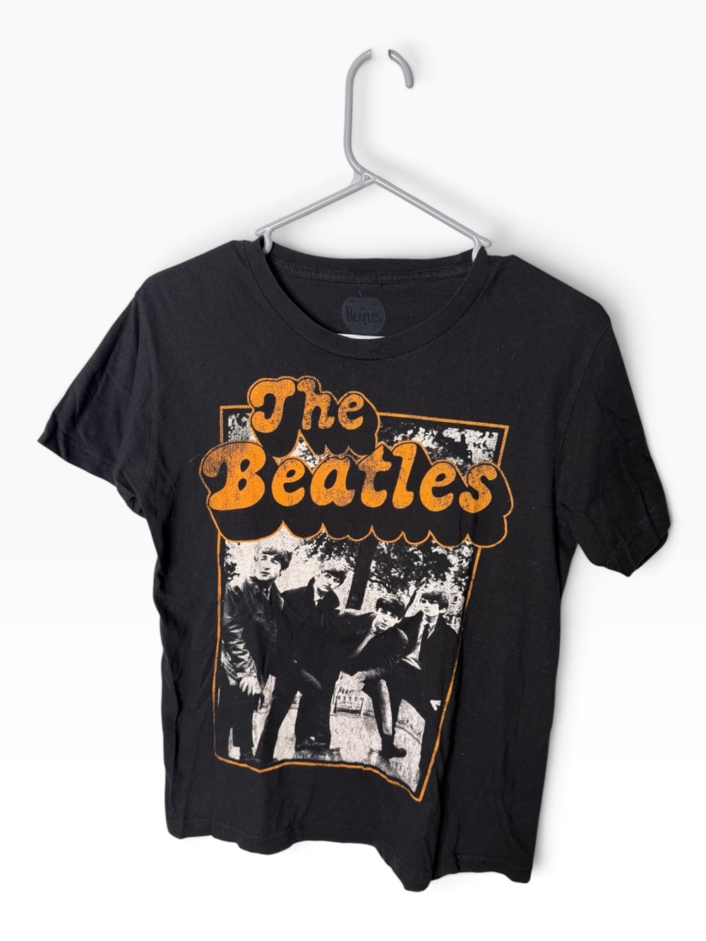 The Beatles Black Graphic Band T-Shirt Small